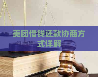 美团借钱还款协商方式详解