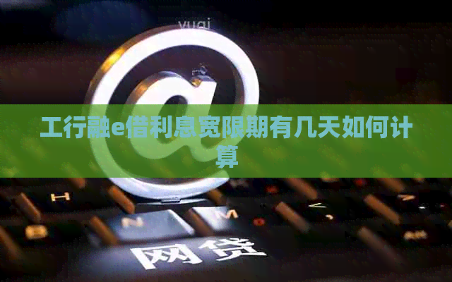 工行融e借利息宽限期有几天如何计算