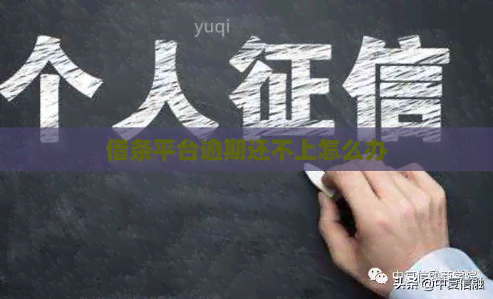 借条平台逾期还不上怎么办