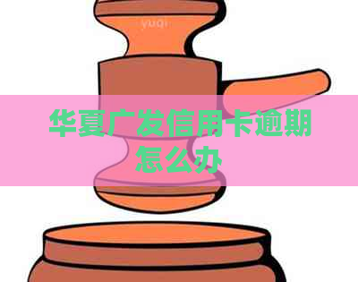 华夏广发信用卡逾期怎么办