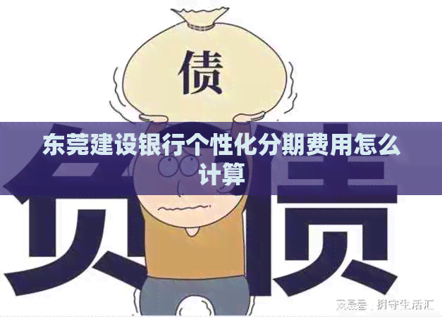 东莞建设银行个性化分期费用怎么计算
