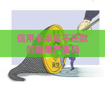 信用卡半年不还款的后果严重吗