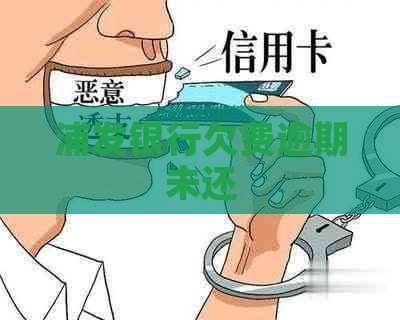 浦发银行欠费逾期未还