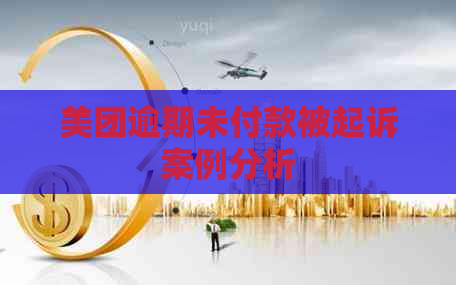 美团逾期未付款被起诉案例分析