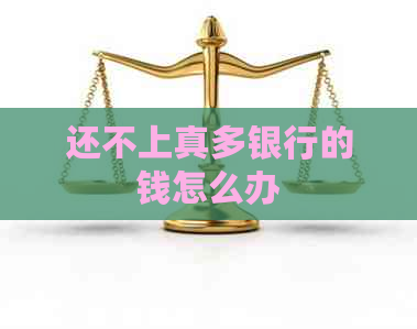 还不上真多银行的钱怎么办