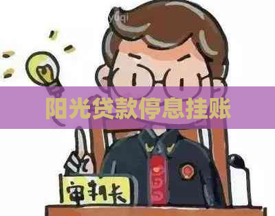 阳光贷款停息挂账