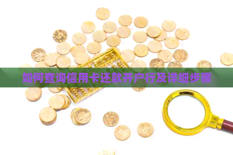 如何查询信用卡还款开户行及详细步骤