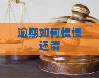 逾期如何慢慢还清