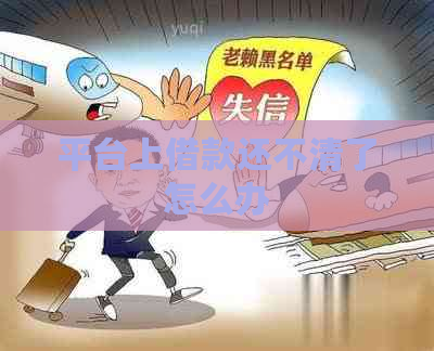 平台上借款还不清了怎么办