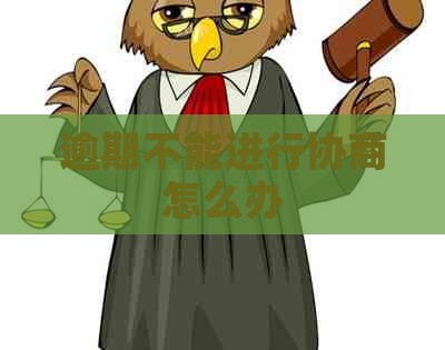 逾期不能进行协商怎么办