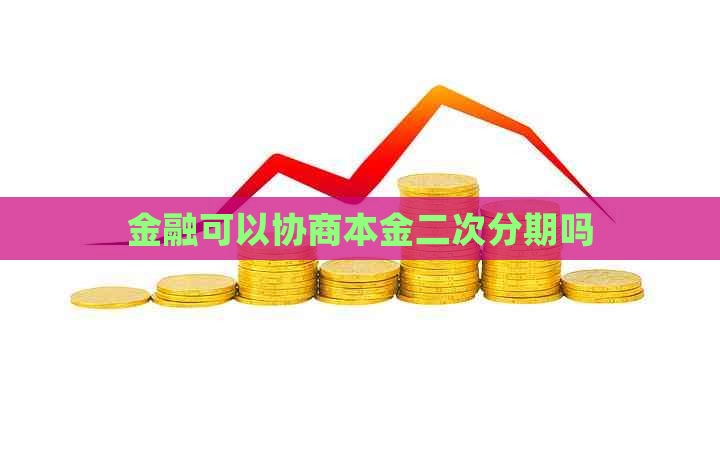 金融可以协商本金二次分期吗