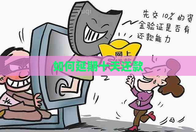 如何延期十天还款