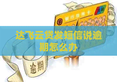 达飞云贷发短信说逾期怎么办