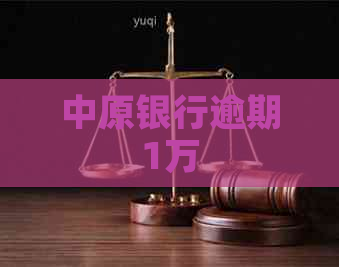 中原银行逾期1万