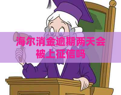 海尔消金逾期两天会被上吗