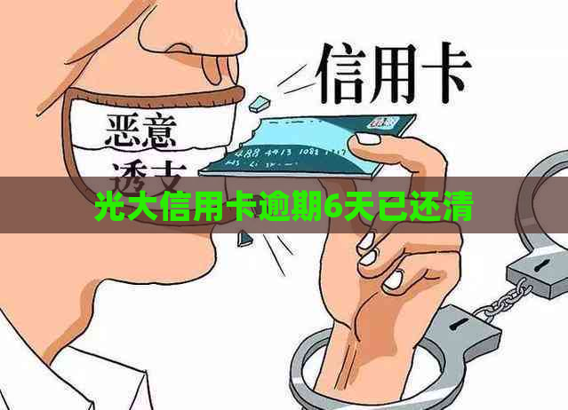 光大信用卡逾期6天已还清