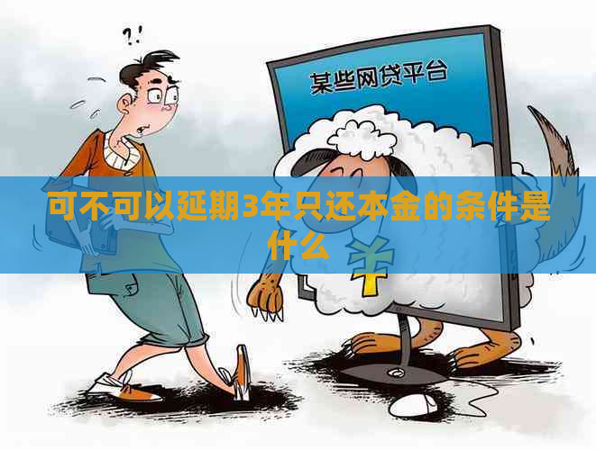 可不可以延期3年只还本金的条件是什么