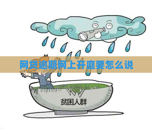 网贷逾期网上开庭要怎么说