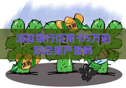 浦发银行信用卡5万逾期后果严重吗