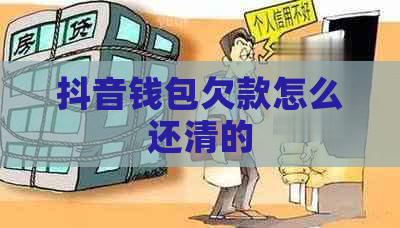 抖音钱包欠款怎么还清的