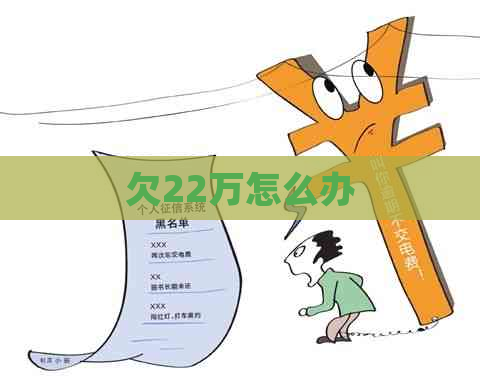 欠22万怎么办