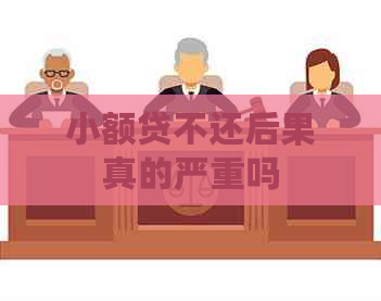 小额贷不还后果真的严重吗