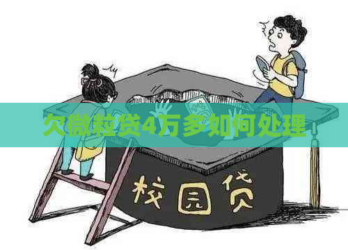欠微粒贷4万多如何处理