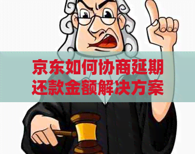 京东如何协商延期还款金额解决方案