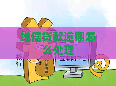 维信贷款逾期怎么处理