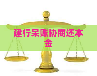 建行呆账协商还本金