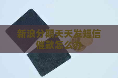 新浪分期天天发短信催款怎么办