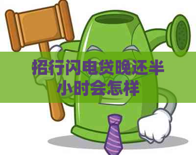 招行闪电贷晚还半小时会怎样
