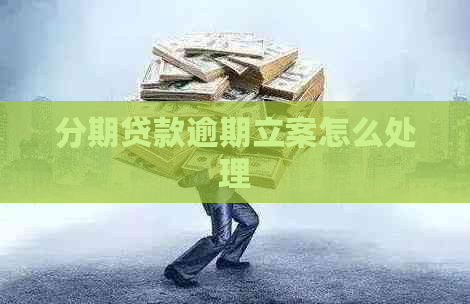 分期贷款逾期立案怎么处理