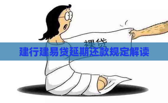 建行建易贷延期还款规定解读