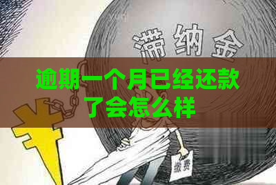 逾期一个月已经还款了会怎么样