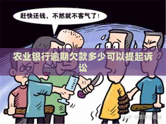 农业银行逾期欠款多少可以提起诉讼