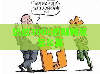 蚂蚁3000逾期利息怎么算
