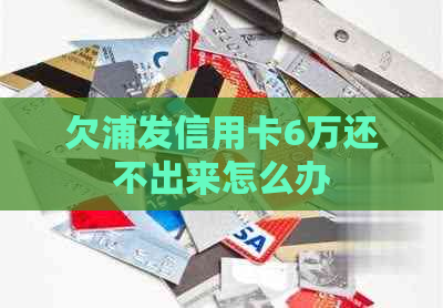 欠浦发信用卡6万还不出来怎么办