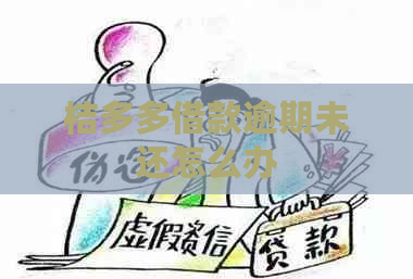 桔多多借款逾期未还怎么办