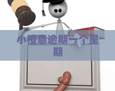 小橙意逾期一个星期
