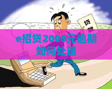 e招贷2000元逾期如何处理