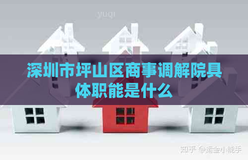 深圳市坪山区商事调解院具体职能是什么