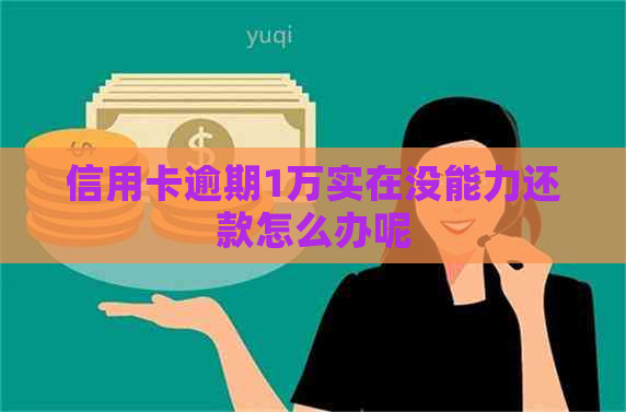 信用卡逾期1万实在没能力还款怎么办呢