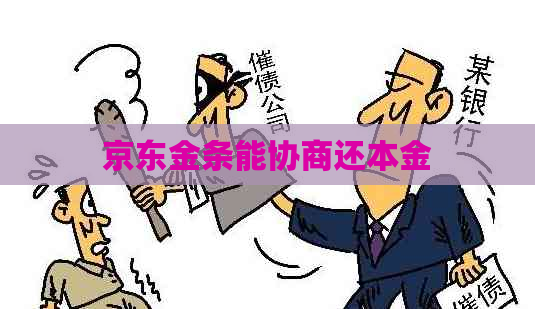 京东金条能协商还本金