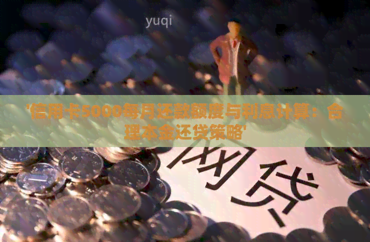 '信用卡5000每月还款额度与利息计算：合理本金还贷策略'