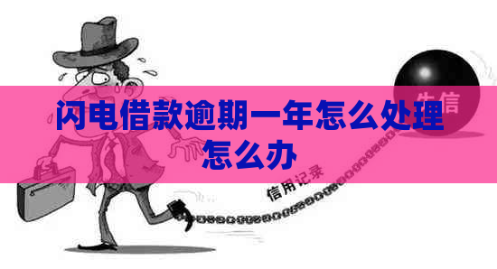 闪电借款逾期一年怎么处理怎么办