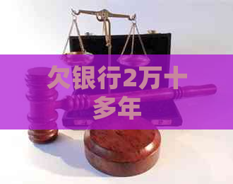 欠银行2万十多年
