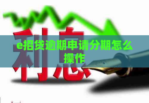 e招贷逾期申请分期怎么操作