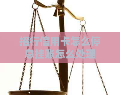 招行信用卡怎么停息挂账怎么处理