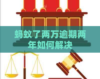 蚂蚁了两万逾期两年如何解决